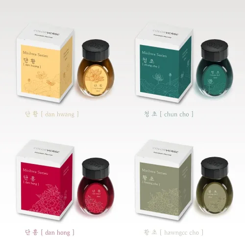Vista 5 de Colorverse Project Ink Vol. 4 - Serie Min-HWA - No.026 [Hwang cho] (1.0 fl oz) Tinta para pluma estilográfica
