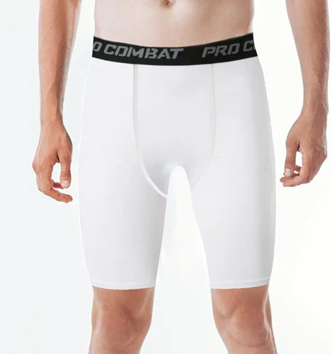 Vista 2 de HYCOPRTO - Pantalones cortos de compresión para hombre, ropa interior deportiva de elastano, rendimiento atlético, capa base, entrenamiento, correr