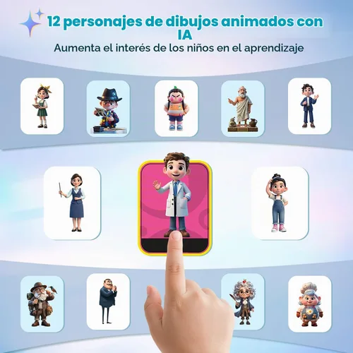 Vista 6 de Cámara digital AI, cámaras WiFi para fotografía con reconocimiento de objetos, cámara digital compacta de apuntar y disparar con doble lente, flash