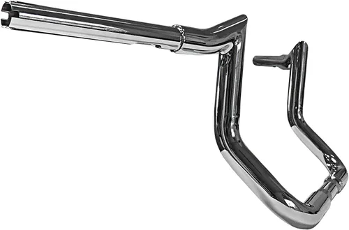 Vista 2 de Dominator Industries Meathook Monkey Bar Ape - Manubrio de 10 pulgadas de alto, cromado de 1 1/4 pulgadas