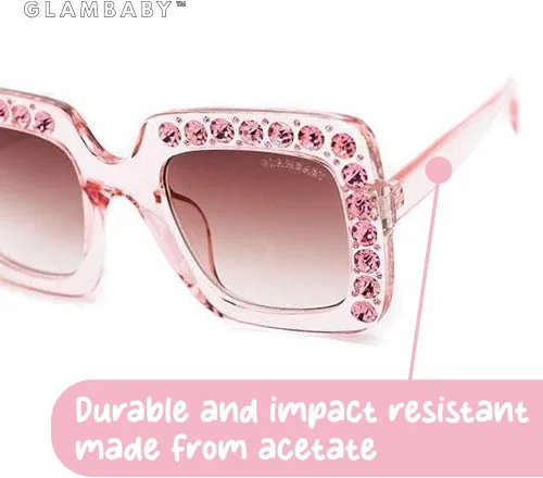 Vista 5 de GlamBaby - Gafas de sol para niños, ligeras y cómodas, modernas para niños