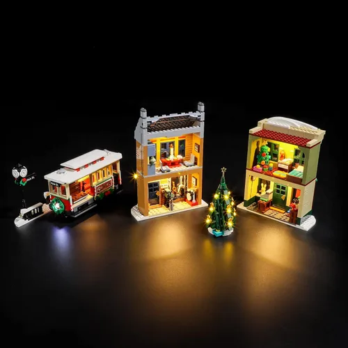 Vista 4 de LIGHTAILING Luz para Lego-10308 Christmas-High-Street - Kit de iluminación LED compatible con el modelo de bloques de construcción Lego - NO