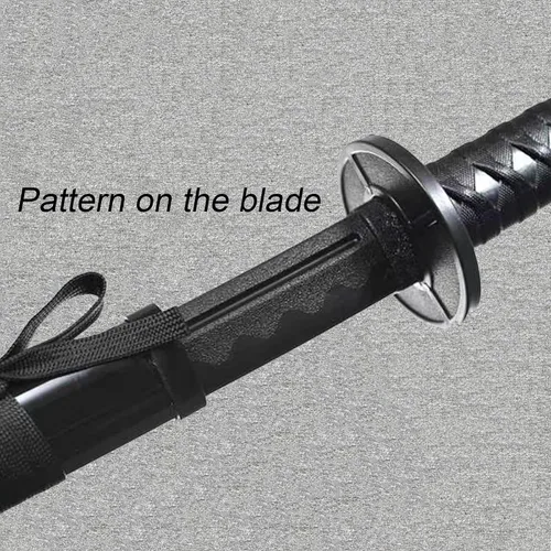 Vista 7 de Espada de entrenamiento de polipropileno para artes marciales, espada Katana de práctica con funda, para juegos de rol y actuaciones en escenario