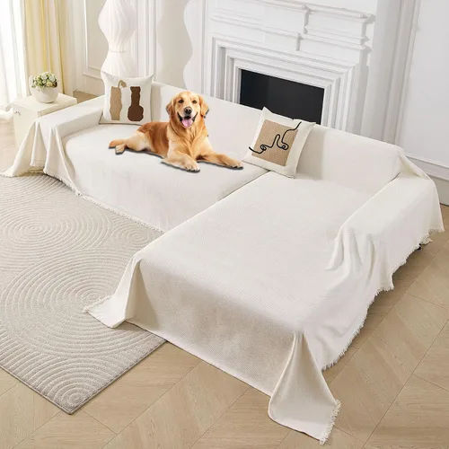 Vista 9 de HAOMAIJIA Fundas para Sofá Seccional en Forma de L de 2 Piezas Lavables Fundas para Sofá en Forma de L para Sofá Seccional Funda de Sofá