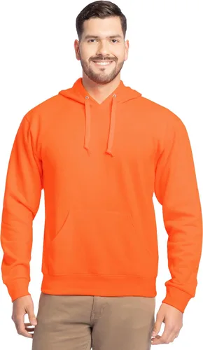 Vista 17 de Fruit of the Loom Men's Eversoft Fleece Pullover Hooded Sweatshirt, Moisture Wicking & Breathable Jersey jaspeado caqui