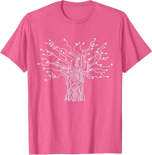Vista 20 de Electronics Technician Binary Tree - Electrical Engineer T-Shirt Asphalt Grey