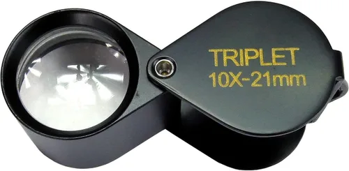 Vista 2 de HTS 203T1 - Lupa trilliza negra de 0.394 x 0.827 in con funda de cuero