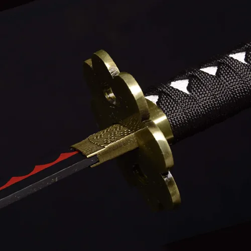 Vista 4 de 41 inches & 51inchs Zoro Katana Real Metal Anime Cosplay Sword, Stainless Steel,Yama Enma/Trafalgar Law/Luffy Kitetsu/shusui/wado ichimonji
