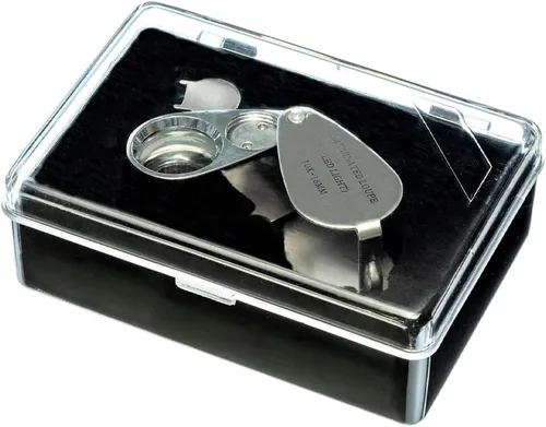 Vista 6 de SE MJ3622L-10X, lupa metálica profesional, 10x, con iluminación, 1 unidad
