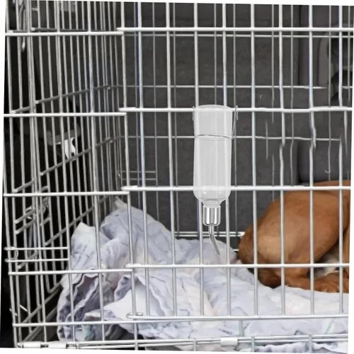 Vista 8 de Dispensador de botellas de agua colgantes para mascotas pequeñas, alimentador de agua automático portátil para conejos, gatos, pájaros, protección