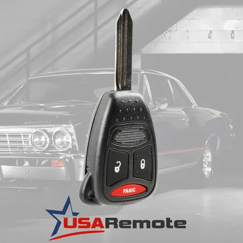 Vista 2 de Llavero compatible con Dodge Caliber Dakota Durango Magnum Nitro Ram / Mitsubishi Raider 2004 2005 2006 2007 2008 2009 2010 2011 2012 (KOBDT04A)