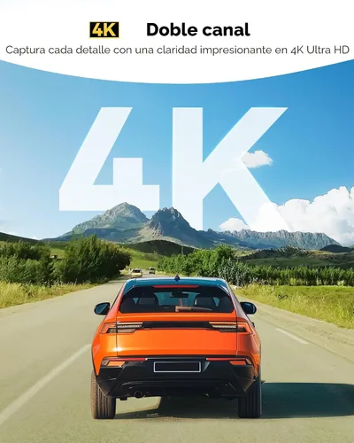 Vista 4 de WOLFBOX G850 PRO 4K Espejo Dash Cam con ADAS y BSD, espejo retrovisor inteligente con WiFi de 5.8 GHz, control de voz, cámara de 12 pulgadas incluye