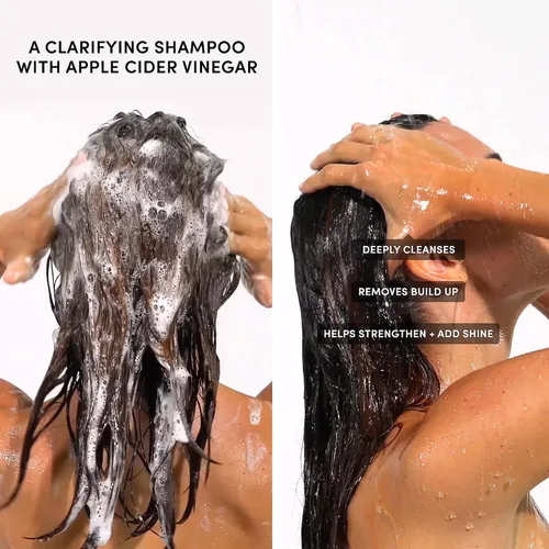 Vista 5 de OUAI Paquete de peinado y tratamiento del cabello, incluye acondicionador sin enjuague y champú desintoxicante, productos para el cuidado