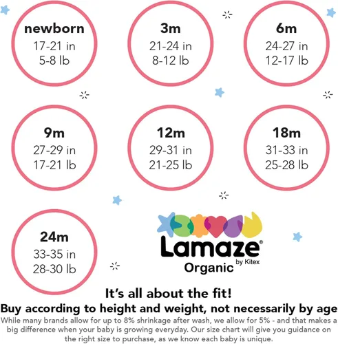 Vista 4 de Lamaze Organic Baby Pantalones deportivos de meter para bebé niño
