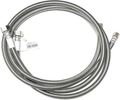 Vista 21 de Conector de línea de suministro de agua para grifo de acero inoxidable trenzado, línea de suministro para grifo - rosca de compresión hembra de 3/8