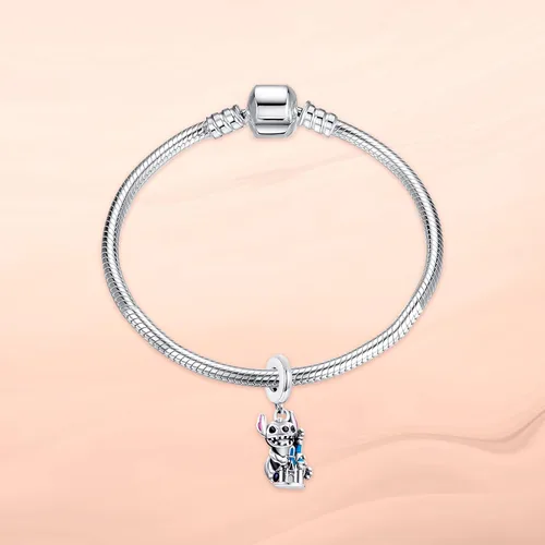 Vista 2 de S925 Sterling Silver Charm Pendant Dangle Beads Spider Movie for Bracelet Necklace for Women Girls Gifts