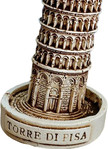 Vista 8 de Torre inclinada de Pisa figuras antiguas ornamento para el hogar, dioramas de decoración de mesa, diseño de dioramas