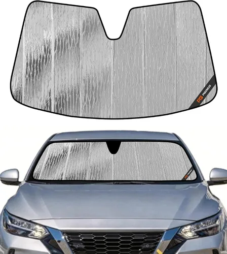 Vista 9 de Parasol para parabrisas para Nissan Sentra 2020-2025 - Parasol para ventana delantera, protección Gris