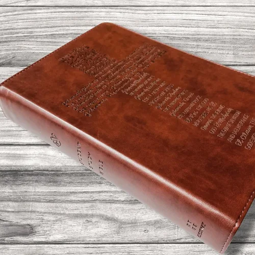Vista 3 de JOY CREATIVE Biblia de estudio estudiantil ESV Personalizado con nombre El diseño personalizado está escrito a mano y grabado con láser Regalo
