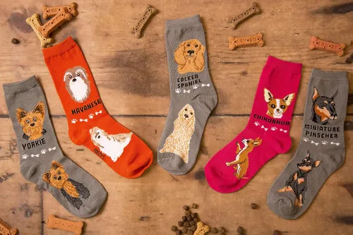 Vista 5 de Foozys Calcetines unisex para perros pequeños (2 pares)