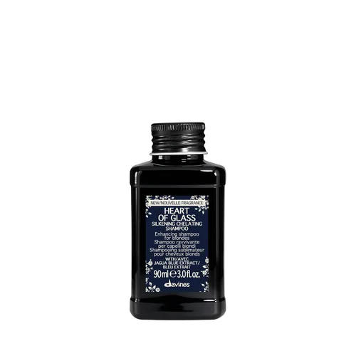 Vista 12 de Davines Heart of Glass Silkening Shampoo, Enhancing Blue Shampoo for Blonde & Silver Hair - Gentle Cleanser with Jagua Blue Extract Balances Tones