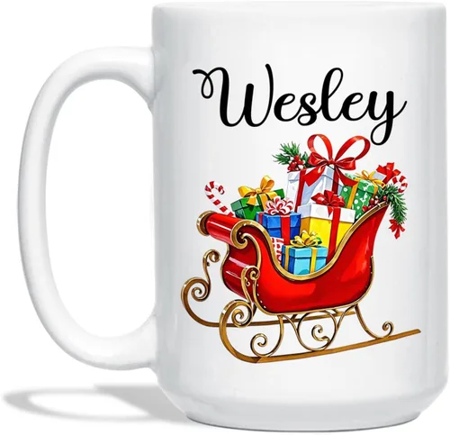 Vista 18 de Taza Personalizada Construcción De Muñeco De Nieve Con Nombre, Taza De Café De Navidad Muñeco De Nieve, Tazas De Árbol De Navidad Personalizadas
