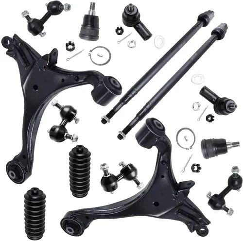 Vista 119 de Detroit Axle - Kit de suspensión frontal de 15 piezas para Jeep Grand Cherokee 99-04 1999 2000 2001 2002 2003 2004, brazos de control superior e