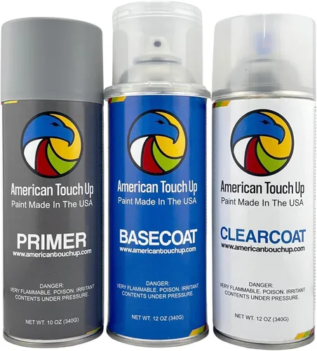 Vista 9 de American Touch Up Pintura compatible con Chrysler AC10813/X13/PX8/AY110DX8/DX8/AY95DX8/AY93DX8 Negro Pintura en aerosol (capa base)