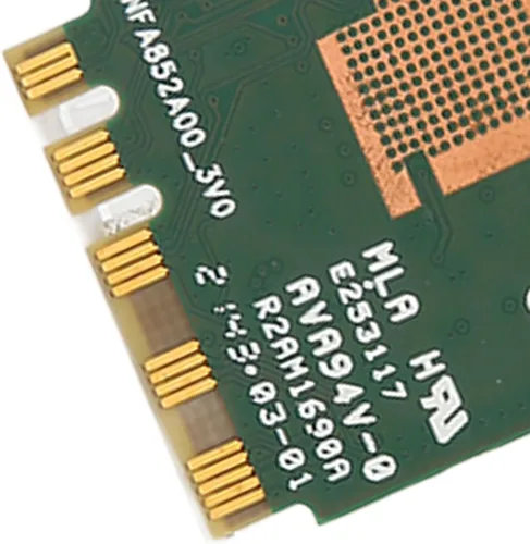 Vista 9 de Acogedor RTL8852BE Tarjeta de red M.2, adaptador NIC de 1800 Mbps, mini tarjeta PCIE WiFi compatible con Bluetooth 5.2, banda 2.4G 5G