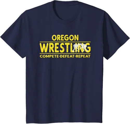 Vista 84 de Oregon Wrestling - Camiseta para competir, derrota, repetir