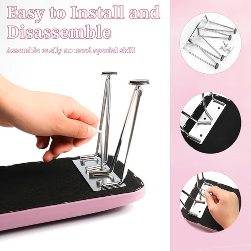 Vista 14 de Reposabrazos para uñas, reposabrazos de cuero de microfibra para uñas acrílicas, mesa de descanso de brazos con cojín de almohada para manicura