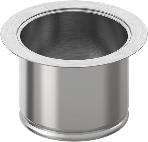 Vista 8 de BOTEMY Brida de eliminación de basura extendida con cesta y tapón colador, brida de fregadero profundo de acero inoxidable 304 para agujero