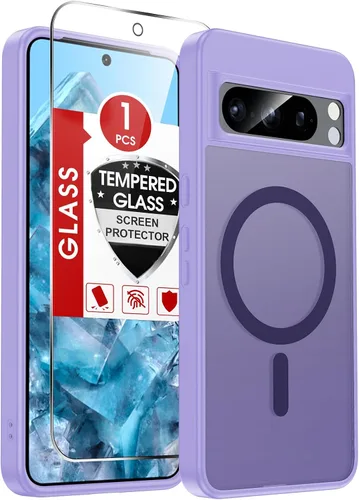 Vista 87 de LeYi Funda para teléfono Samsung-S23: protector de pantalla e imán MagSafe Púrpura