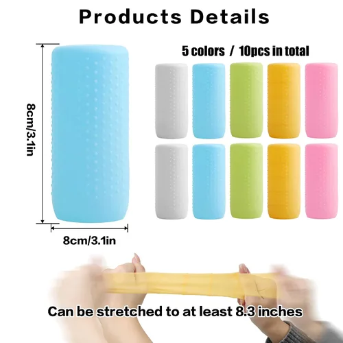 Vista 7 de YUBIRD 10 fundas de silicona para botellas para artículos de aseo de viaje, fundas a prueba de fugas, esenciales de crucero para mujeres y hombres