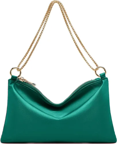 Vista 16 de oscaurt Bolso de noche para mujer, cartera de hombro de satén para graduación, compromiso, cóctel, fiesta, boda