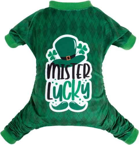 Vista 15 de CuteBone - Pijama de Halloween para perro, enterizos para cachorros, ropa suave para gatos, abrigo de Navidad para mascotas, cómodo traje de cuerpo