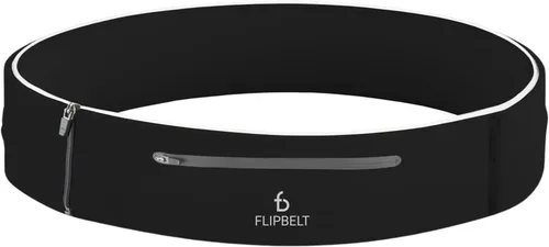 Vista 19 de FlipBelt Cinturón para correr con cremallera, riñonera para fitness y correr, empresa estadounidense Negro