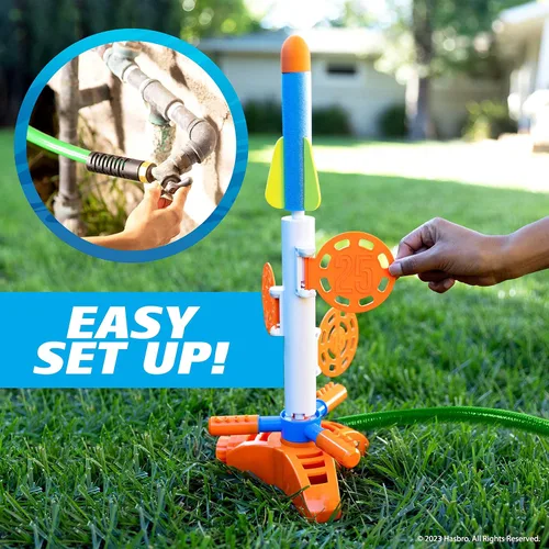 Vista 5 de NERF Super Soaker SkyBlast - Rociador de objetivo para niños al aire libre - Juegos de agua de verano