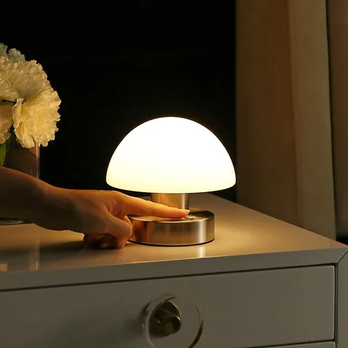 Vista 2 de JONATHAN Y JYL7113B Zoe - Lámpara de mesa LED integrada recargable de hierro moderna minimalista de 5.75 pulgadas, lámpara de mesa de noche