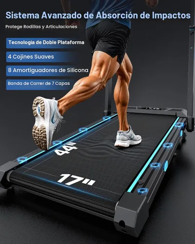 Vista 7 de WELLFIT Cinta de correr inclinada automática, caminadora resistente