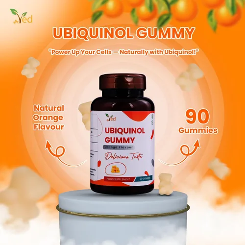 Vista 3 de Gomitas de ubiquinol 150 mg, 90 unidades, alta absorción/boiactividad mejorada CoQ10.