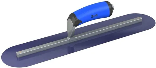 Vista 10 de Bon 66-175 - Paleta de acero con acabado urbano, cuadrada, acero azul, 12 x 3 pulgadas, madera Manija de madera
