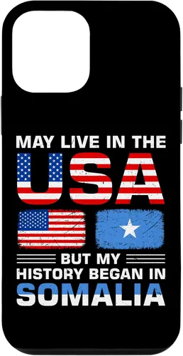 Vista 16 de iPhone 16 USA Flag America Somalia Flag Somalian Roots Country Case
