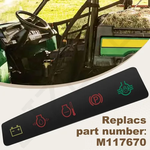 Vista 5 de M117670 - Calcomanía para panel de salpicadero, etiqueta indicadora de panel de instrumentos compatible con vehículos utilitarios John De-ere 4X2