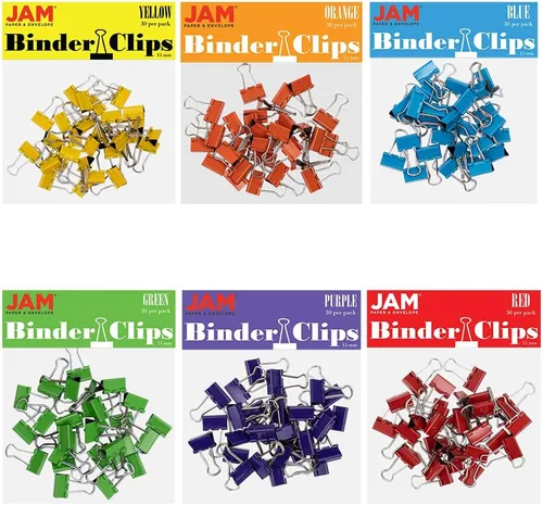 Vista 60 de Broches aprietapapeles JAM Paper®, Blanco