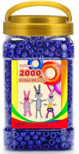 Vista 46 de IOOLEEM Cuentas de pony (2000 piezas, cuentas de pony negras), cuentas para hacer joyas, cuentas para manualidades, suministros para ensartar Negro