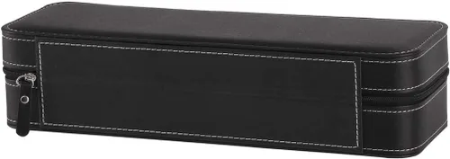 Vista 5 de Aco&bebe House Caja organizadora de reloj de 6 rejillas, cierre con cremallera y tamaño inteligente para viajes (negro, 6 rejillas)