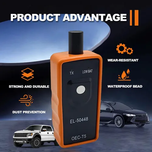 Vista 7 de Monitor de presión de neumáticos GM Automotive EL-50448 TPMS, herramienta de entrenamiento de programación del sistema TPMS, herramienta de reinicio