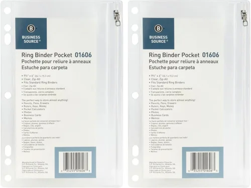 Vista 5 de SPR01606 – Fólder de vinilo de bolsillo, 9 - 1/2 X 6, transparente, Transparente