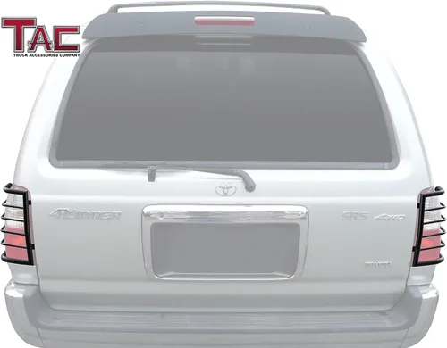 Vista 2 de TAC - Protector de luz trasera para Toyota 4Runner TLG 1996-2002, luz trasera negra, 1 par